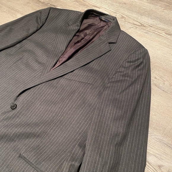 Brooks Brothers 346 Fitzgerald Fit Full 100% Wool Pinstriped Suit - Picture 3 of 12